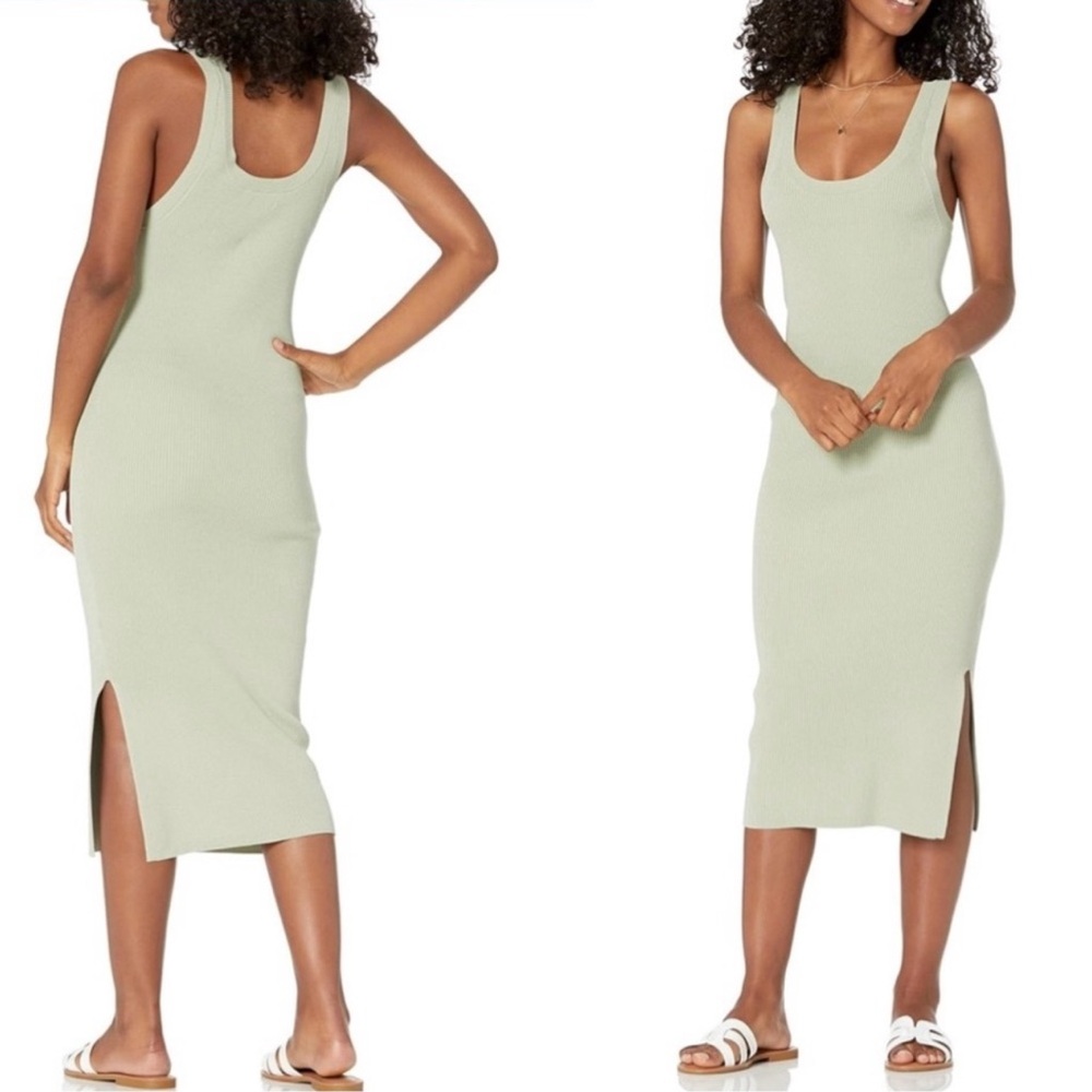 The Drop ribbed midi dress